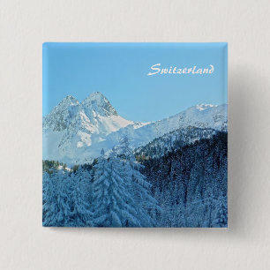 Switzerland 15 Cm Square Badge