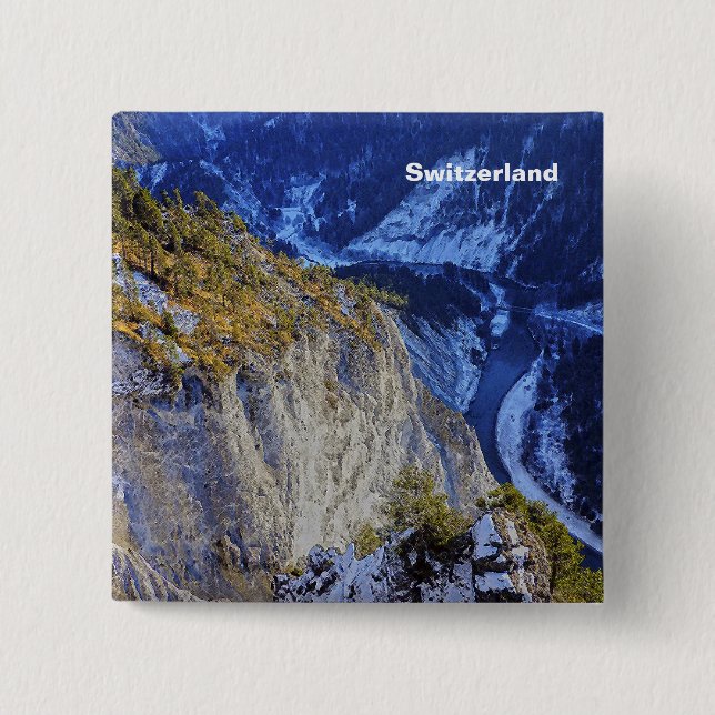 Switzerland 15 Cm Square Badge (Front)