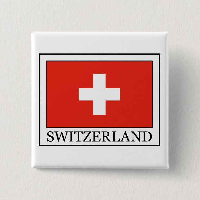 Switzerland 15 Cm Square Badge (Front)