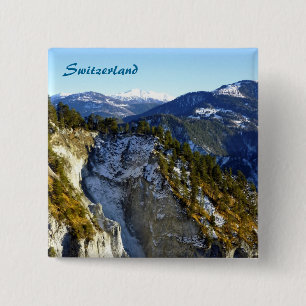 Switzerland 15 Cm Square Badge