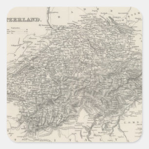 Switzerland 15 square sticker