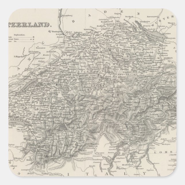 Switzerland 15 square sticker (Front)