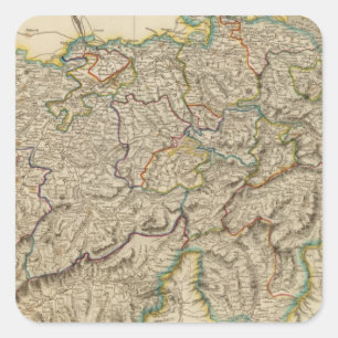 Switzerland 17 square sticker