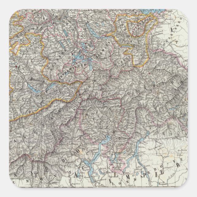 Switzerland 2 square sticker (Front)