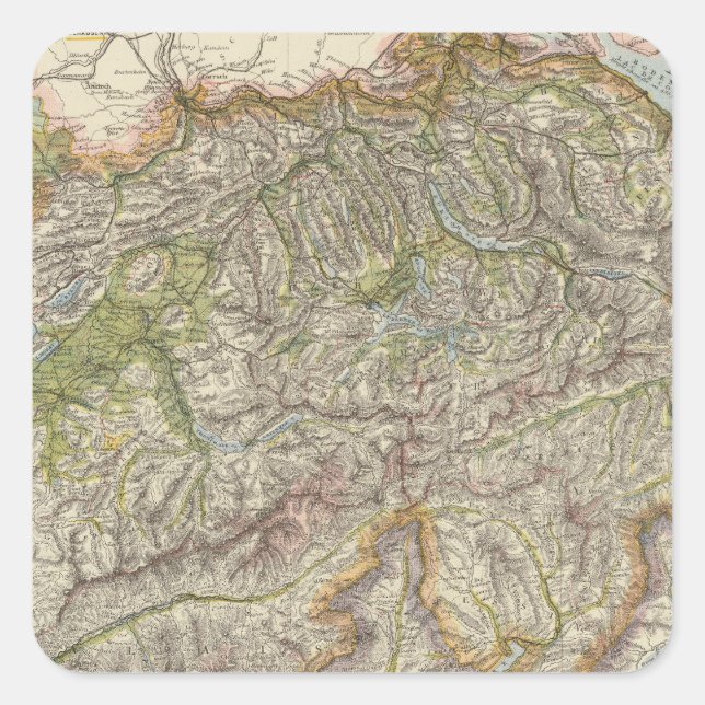 Switzerland 3 square sticker (Front)