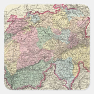 Switzerland 4 square sticker