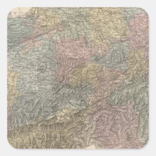 Switzerland 4 square sticker