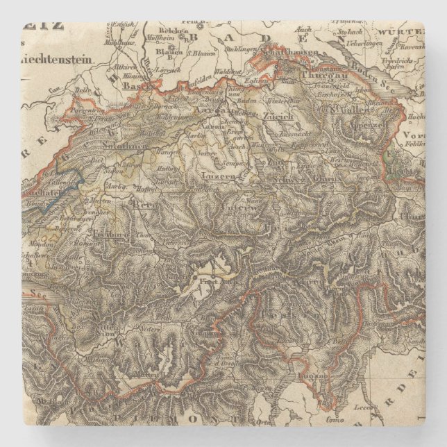 Switzerland 7 stone coaster (Front)