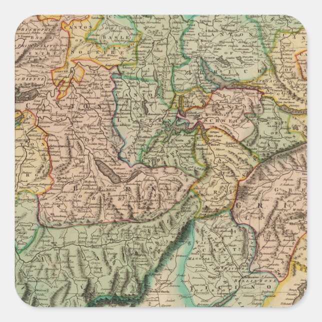 Switzerland 8 square sticker (Front)