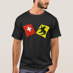 Switzerland and Schaffhausen Flags T-Shirt