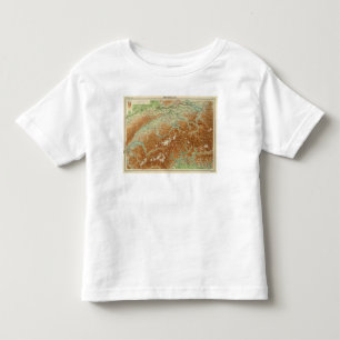 Switzerland Atlas Map Toddler T-Shirt