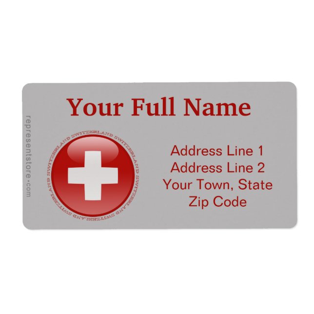 Switzerland Bubble Flag (Front)