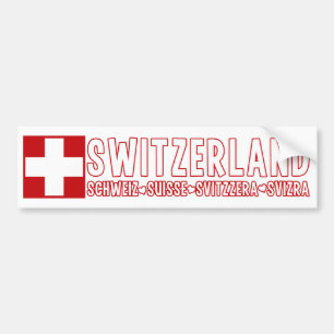 SWITZERLAND bumpersticker Bumper Sticker