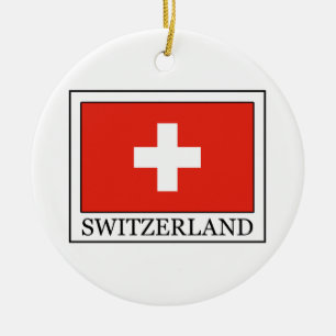 Switzerland Ceramic Tree Decoration