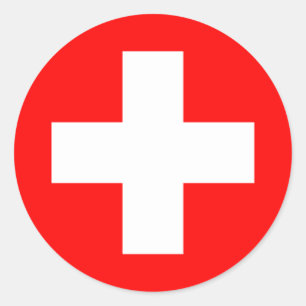Switzerland Classic Round Sticker