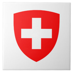 Switzerland country coat arms symbol emblem swiss  ceramic tile