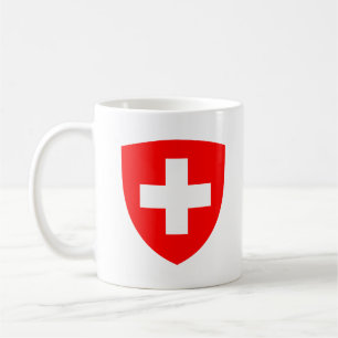Switzerland country coat arms symbol emblem swiss  coffee mug
