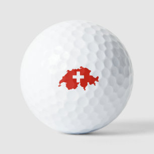 Switzerland Country Flag Golf Balls