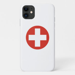 Switzerland country flag roundel symbol army milit iPhone 11 case