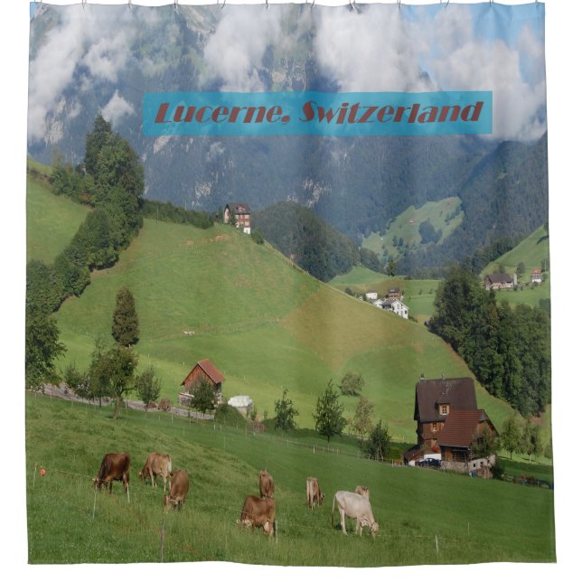 Switzerland Countryside Shower Curtain (Front)