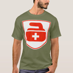 Switzerland Curling Swiss Flag Stone Sports T-Shirt