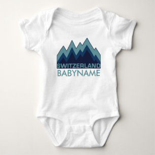 SWITZERLAND custom clothing Baby Bodysuit