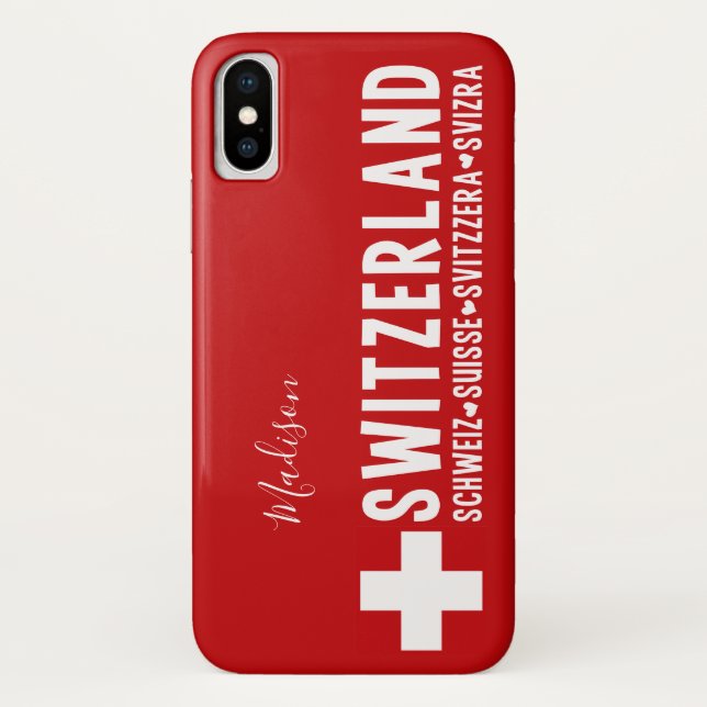 SWITZERLAND custom name phone cases (Back)