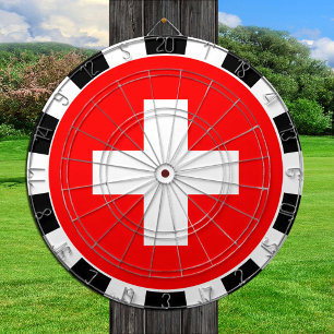 Switzerland Dartboard & Swiss Flag / game board