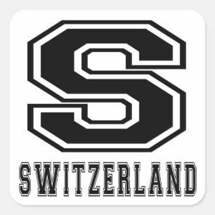 Switzerland Designs Square Sticker