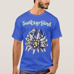 Switzerland Edelweiss Alps Souvenir Mountain Hikin T-Shirt