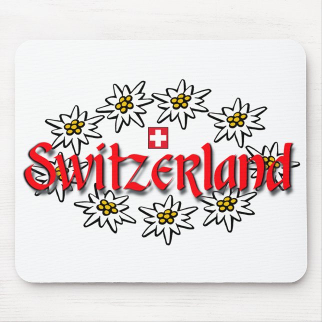 Switzerland Edelweiss Mousepad (Front)
