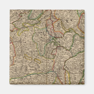 Switzerland engraved map magnet