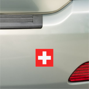 Switzerland Flag Car Magnet