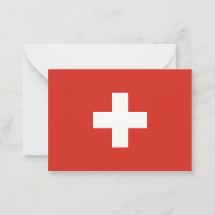 Switzerland flag card
