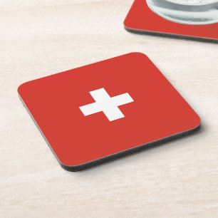 Switzerland flag coaster
