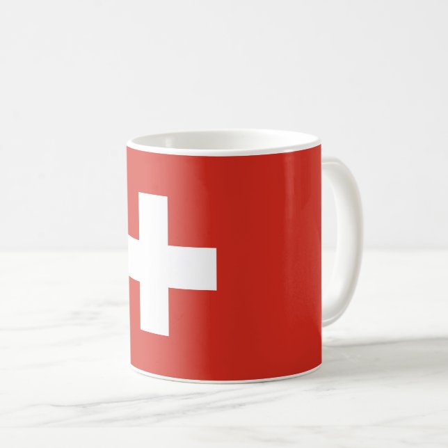 Switzerland Flag Coffee Mug (Front Right)