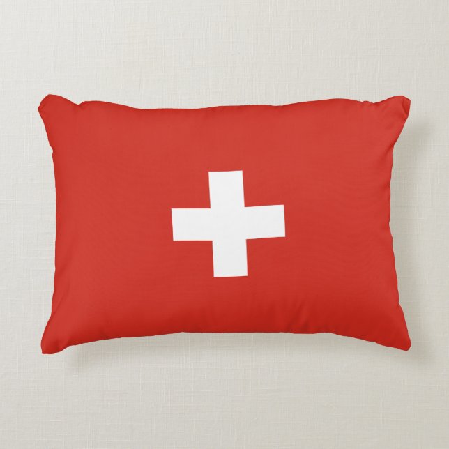 Switzerland flag decorative cushion (Front)