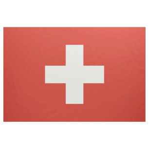Switzerland Flag Fabric