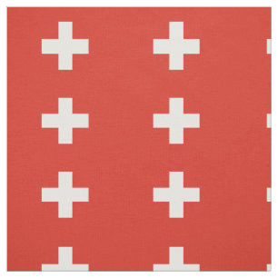 Switzerland Flag Fabric