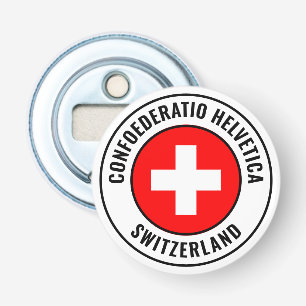 Switzerland Flag Gorgeous Patriotic Bottle Opener