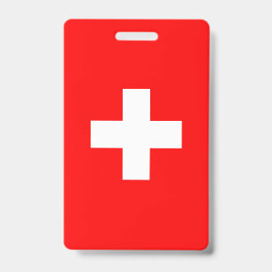Switzerland Flag ID Badge