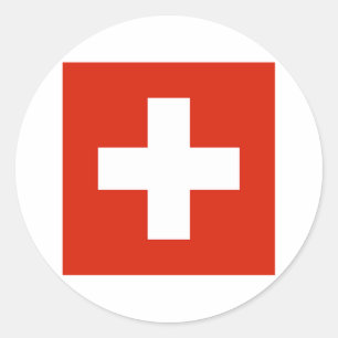 Switzerland FLAG International Classic Round Sticker