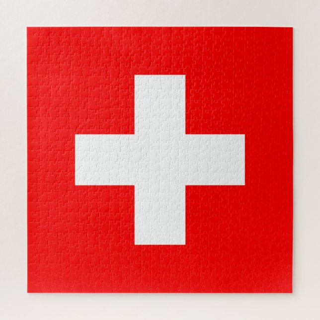 Switzerland Flag Jigsaw Puzzle (Vertical)