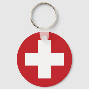 Switzerland Flag Key Ring