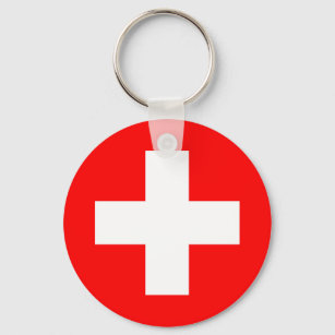 Switzerland Flag Key Ring