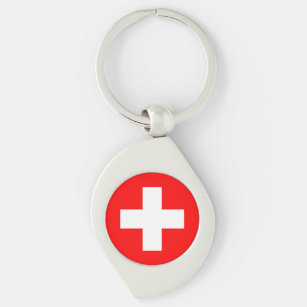 Switzerland Flag Key Ring