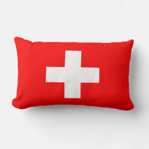 Switzerland Flag Lumbar Pillow