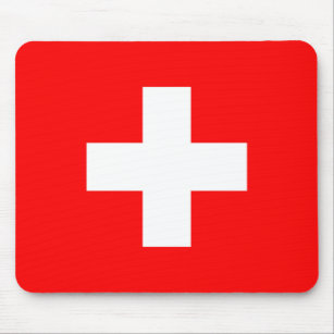Switzerland Flag Mouse Pad