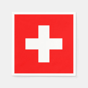 Switzerland Flag Napkin