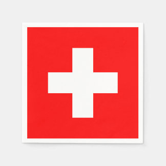 Switzerland Flag Napkin